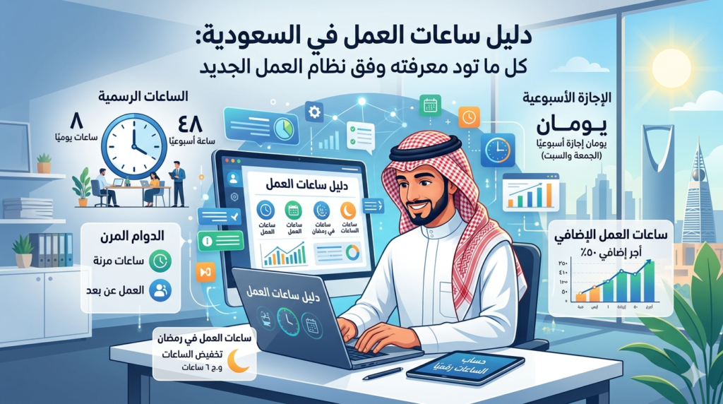ساعات العمل في السعودية