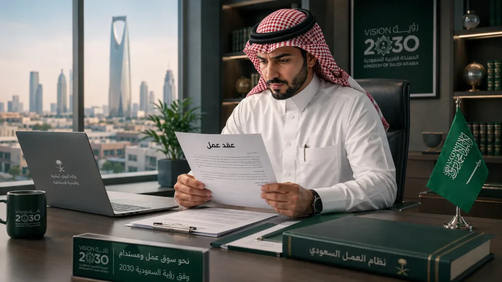 أنواع عقود العمل في السعودية
