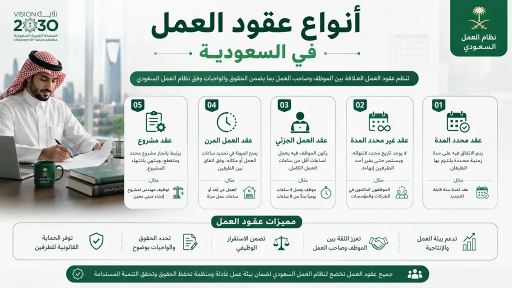 عقد العمل في السعودية