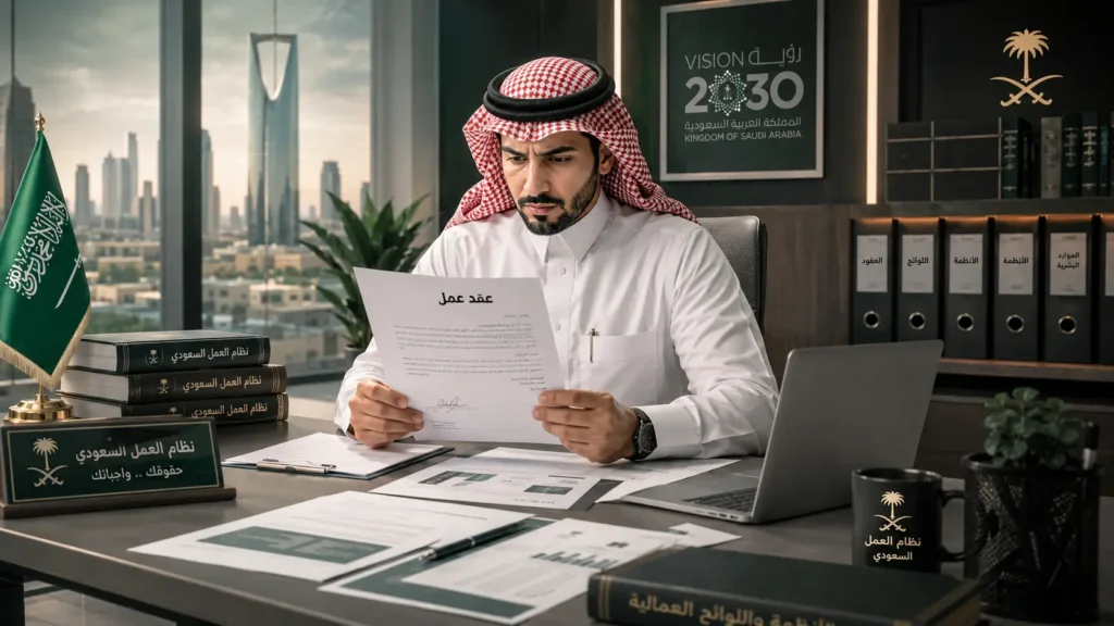عقد العمل في السعودية